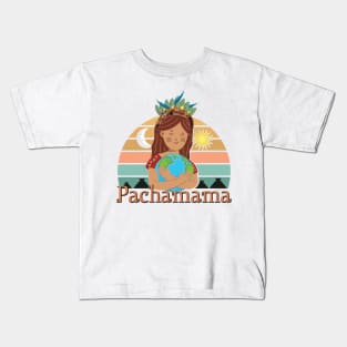 Pachamama Earth Mother Incan God Spiritual Environmentalist Kids T-Shirt